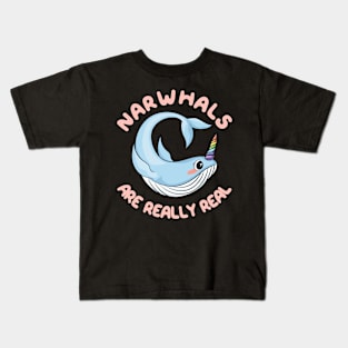 Narwhals Are Really Real Kids T-Shirt